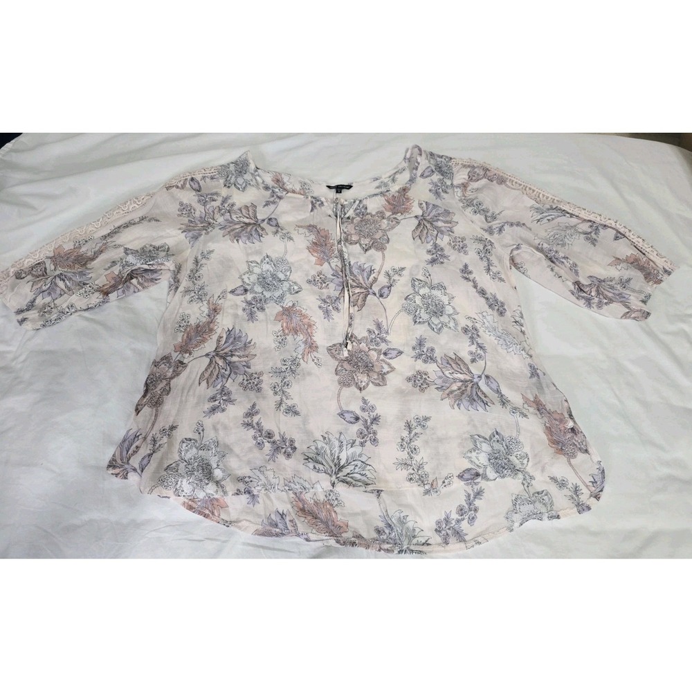 Unique‎ Spectrum Women's 3X Floral Blouse